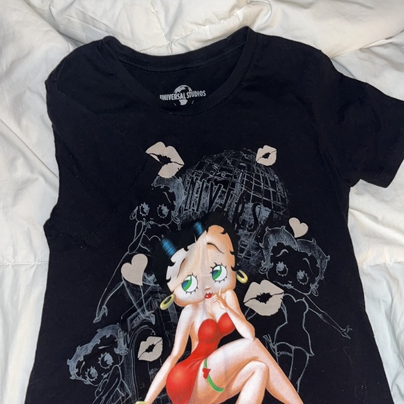 UNIVERSAL STUDIOS BETTY BOOP GRAPHIC TSHIRT BLACK WOMENS size Small - Picture 4 of 4